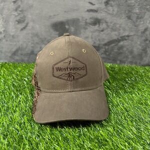 Dri Duck Westwood Hat Baseball Cap Embroidered Logo Camo Brown Strapback Mens